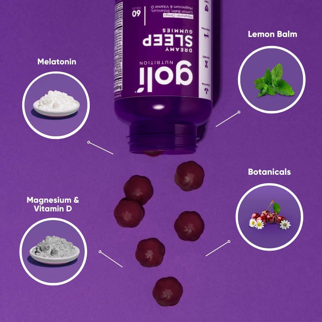 Gummies Sommeil Mélatonine Essentiels Bio | Magnésium, Mélisse, Vegan & Sans Gélatine