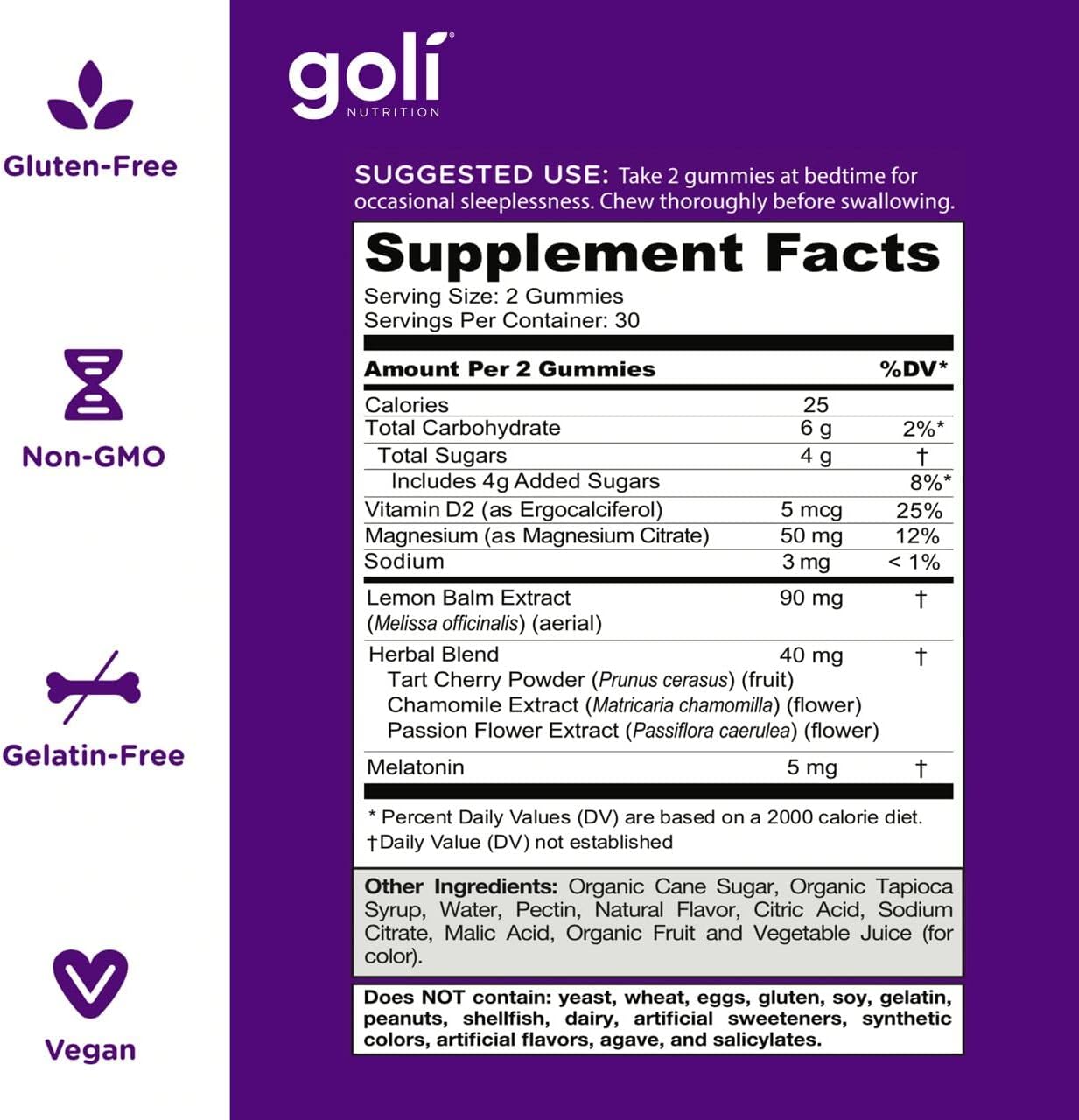 Gummies Sommeil Mélatonine Essentiels Bio | Magnésium, Mélisse, Vegan & Sans Gélatine