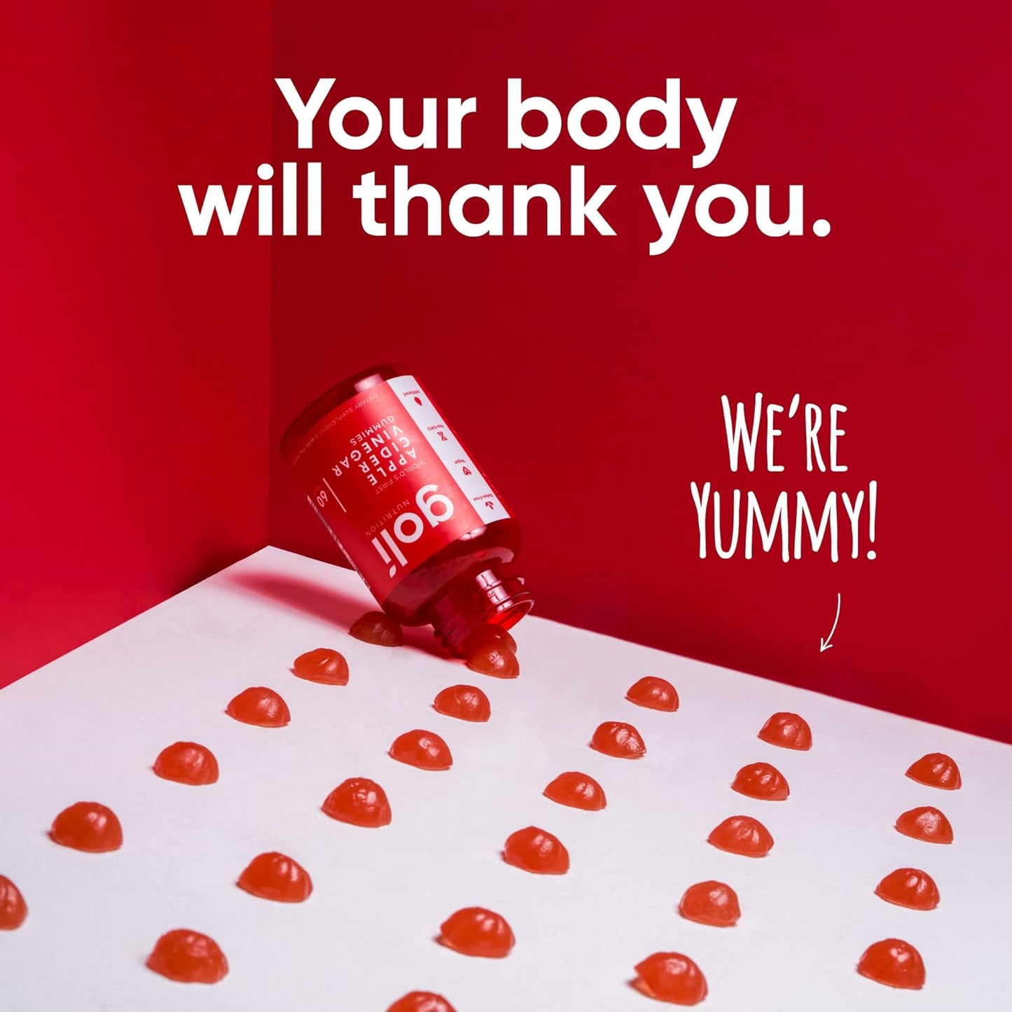 Gummies Vinaigre de Cidre de Pomme Essentiels Bio | Vegan, Sans Gélatine, Vitamine B12 & Sans Gluten