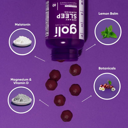 Gummies Sommeil Mélatonine Essentiels Bio | Magnésium, Mélisse, Vegan & Sans Gélatine